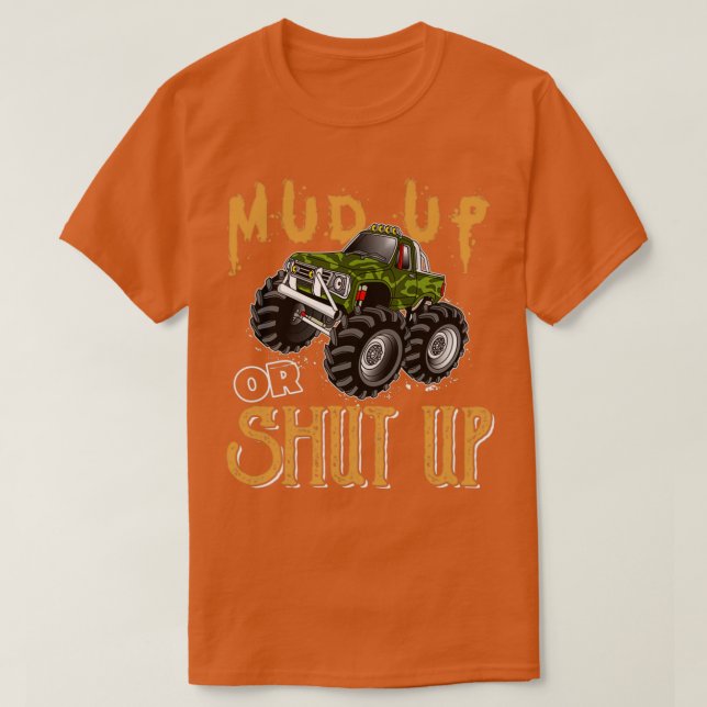 Lera upp eller ned Monster Lastbil 4x4 utanför väg T Shirt (Design framsida)