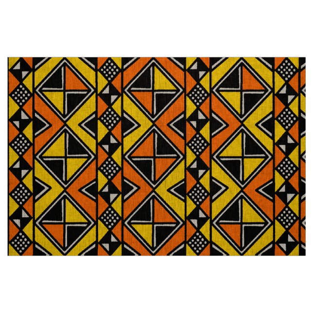 Lerdukstil 100215 - Bärnsten och Orange Tyg (Fat Quarter)