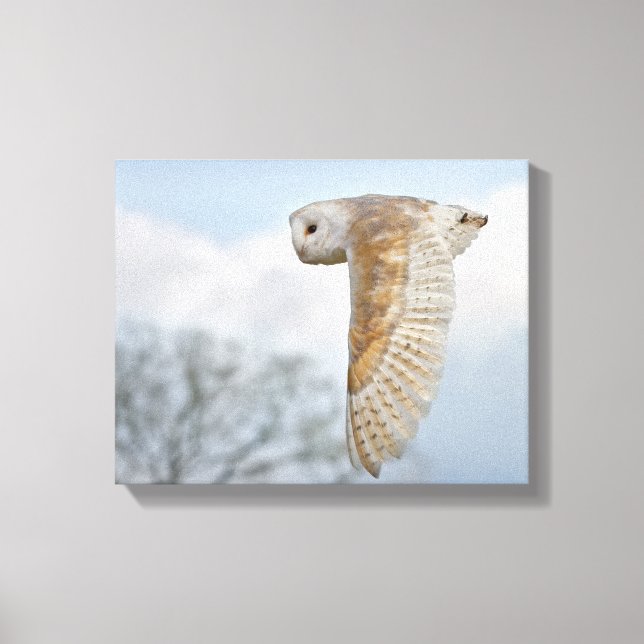 Lerduva under flykt Inbunden Canvas Print (Framsida)
