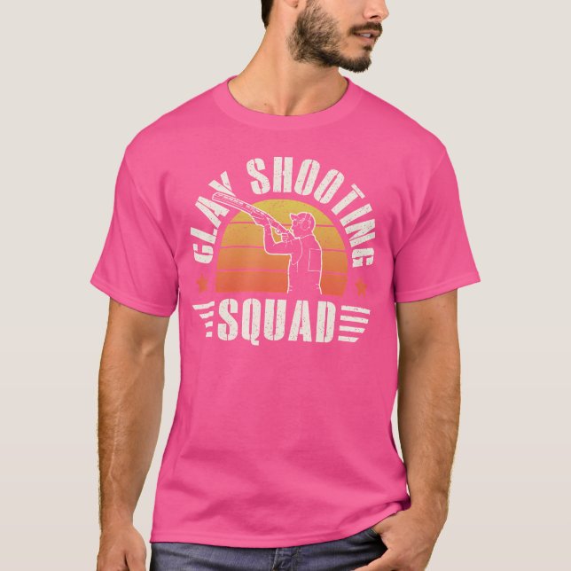 Lerduveskytte Lag Pull Trap Duvskytte Hagelgevär L T Shirt (Framsida)