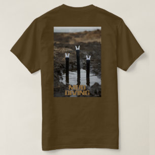 Lerdykning kvinnor brun T-shirt baksida