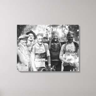 Leriga ansikten Tour de France 1928 Efter Etapp 10 Canvastryck