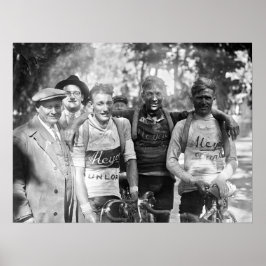 Leriga ansikten Tour de France 1928 Efter Etapp 10 Poster