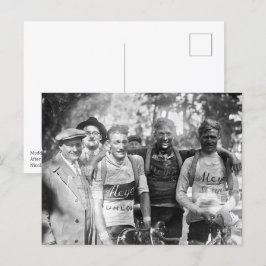 Leriga ansikten Tour de France 1928 Efter etapp 10 Vykort