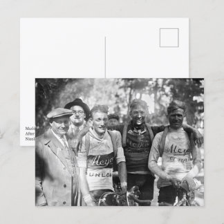 Leriga ansikten Tour de France 1928 Efter Etapp 10 Vykort