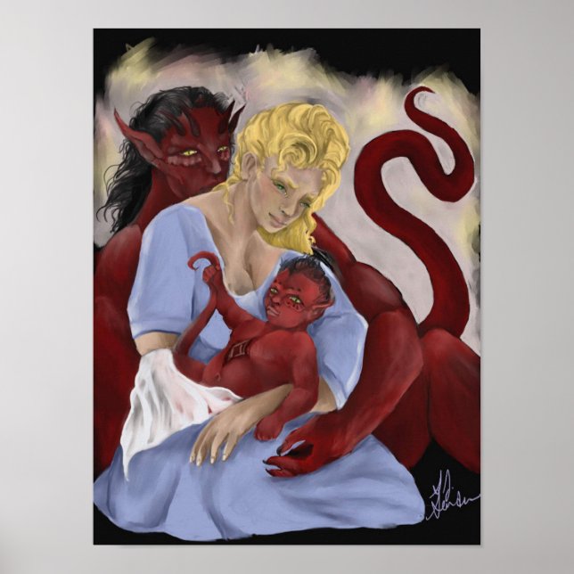 Lerix, Cara och Evol Poster (Framsidan)