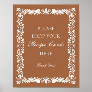 Lerkakel Talavera Spansk Dela ett recept Bröllop Poster