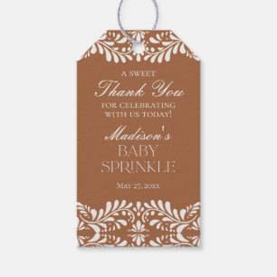 Lerkakel Talavera Tile Fiesta Baby Sprinkle Favor Presentetikett