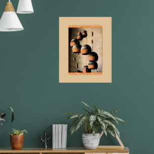 Lerklockor i spiral Stilleben Poster