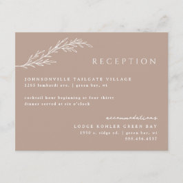 Lerkoda moderna schablonade botaniska detaljer tilläggskort