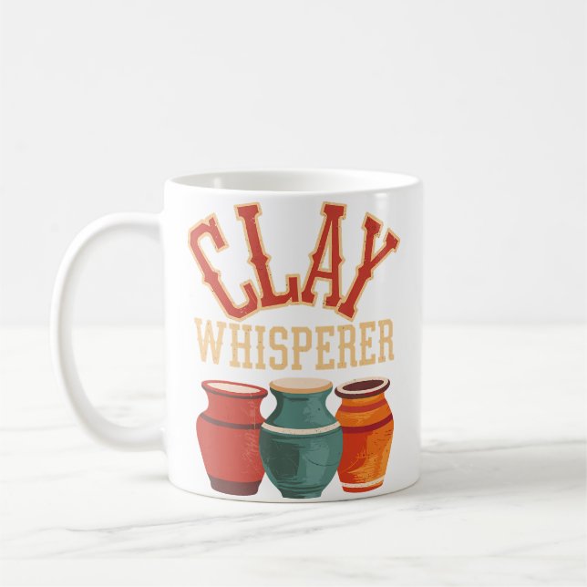 Lerkrukmakarens Krukmakeri Kaffemugg (Vänster)