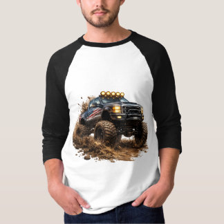 Lerlastbil Kraft – Terrängmonsterdesign T Shirt