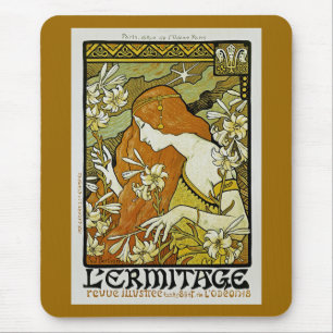 L'Ermitage Art nouveau Blommigt Musmatta