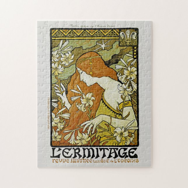 L'Ermitage Art nouveau Blommigt Pussel (Vertikal)