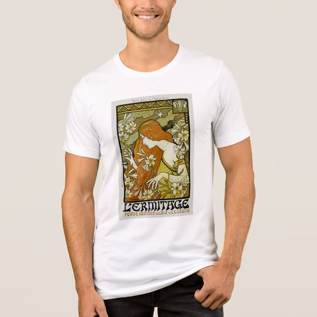 L'Ermitage Art nouveau Blommigt T-shirt (Framsida)