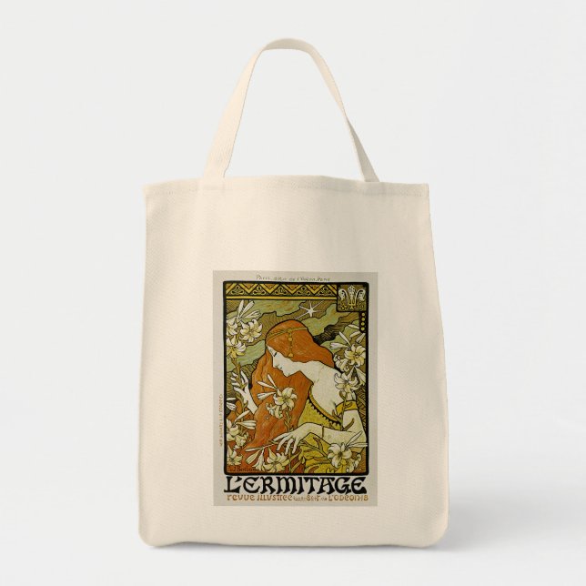 L'Ermitage Art nouveau Blommigt Tygkasse (Framsidan)
