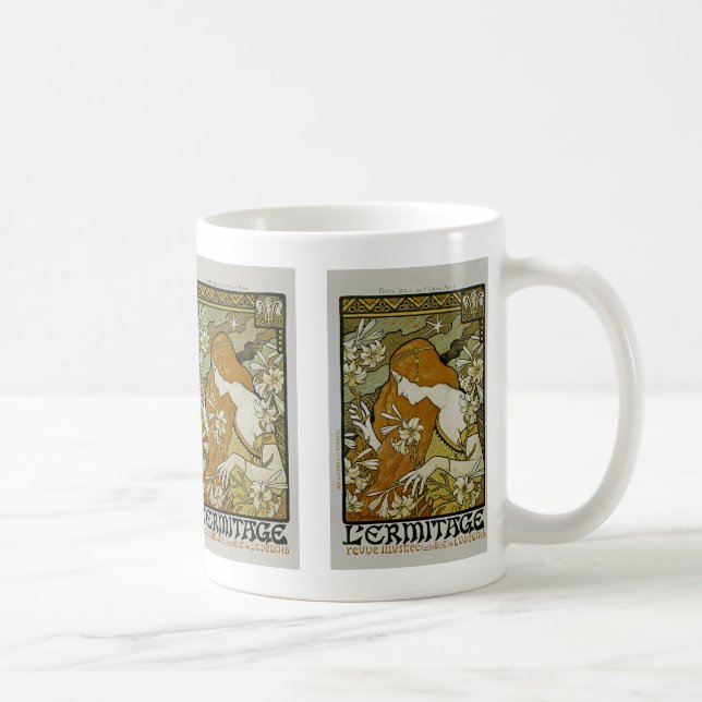 L'Ermitage Art nouveau Kaffemugg (Höger)