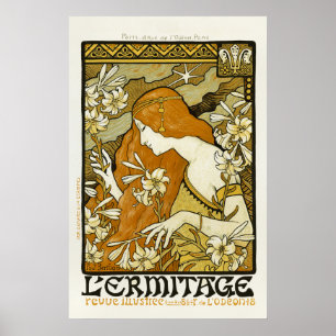 L'Ermitage - art nouveauaffisch av Paul Berthon Poster