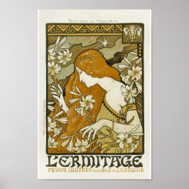 L'Ermitage Vintage Fransk Advertising Poster