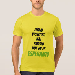 Lernu Praktiku Parolu Tee Shirt