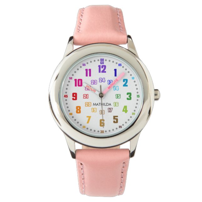  Lernuhr Kinderuhr Schulanfangsgeschenk Armbandsur (Framsida)