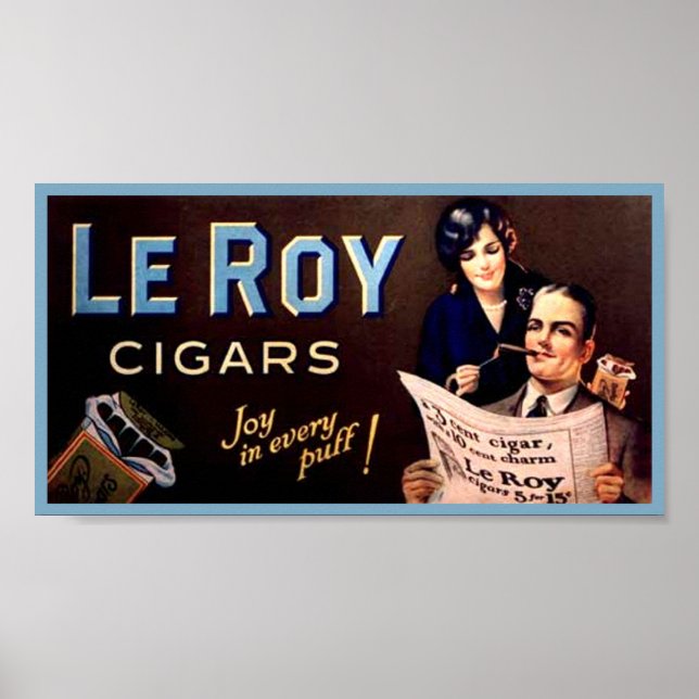 Leroy Cigars Poster (Framsidan)