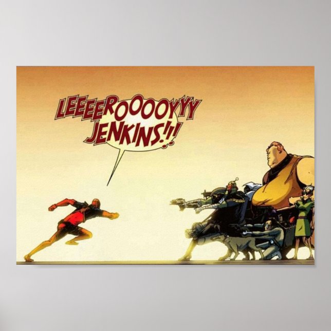 Leroy Jenkins Poster (Framsidan)
