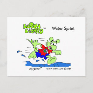 LeRoy Lizard Postcard Vykort
