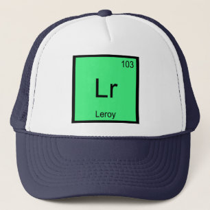 Leroy Namn Kemiskt Element Periodiska Systemet Truckerkeps