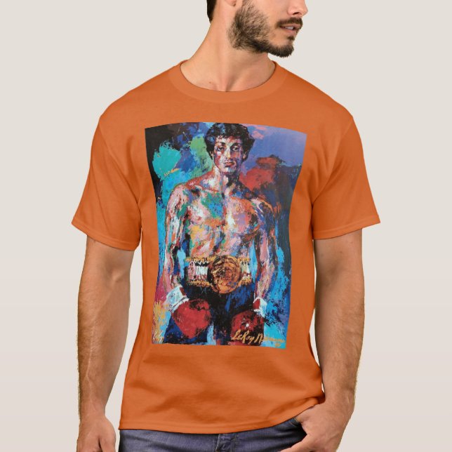 Leroy Neiman Rocky retro T Shirt (Framsida)