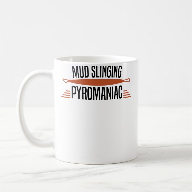 Lerpyroman - Keramik Kaffemugg (Vänster)