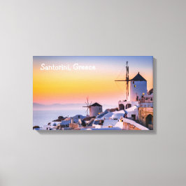 Lerretsduk Santorini Grekland Canvastryck