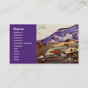Les Alpilles (F724) Van Gogh konst Visitkort