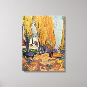 Les Alyscamps av Van Gogh. Höstlandskap Canvastryck