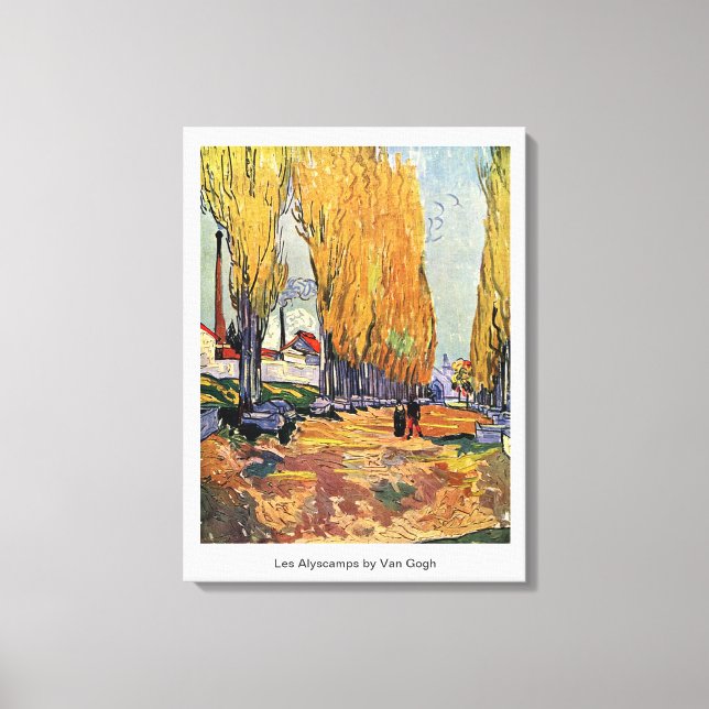 Les Alyscamps av Van Gogh. Höstlandskap Canvastryck (Framsida)