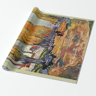 les Alyscamps av Van Gogh. Vintage, höst Presentpapper