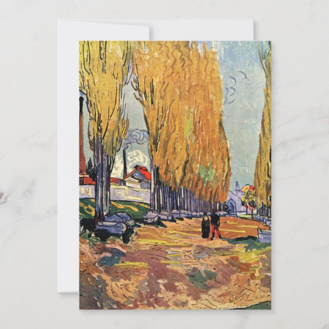 Les Alyscamps (Cemetery) av Vincent van Gogh Inbjudningar (Framsida)