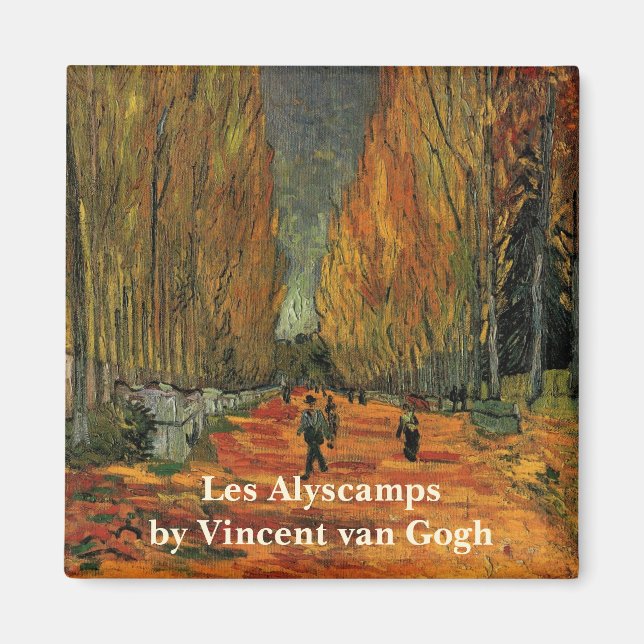 Les Alyscamps (Cemetery) av Vincent van Gogh Magnet (Framsidan)
