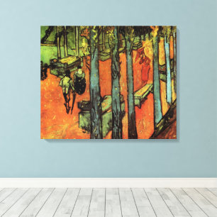 Les Alyscamps, Höstlöv av Vincent van Gogh Canvastryck