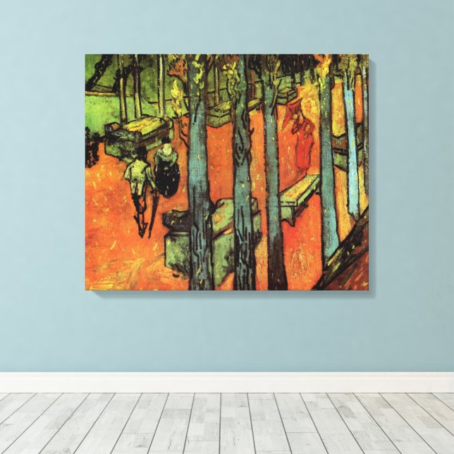 Les Alyscamps, Höstlöv av Vincent van Gogh Canvastryck (Insitu (trägolv))
