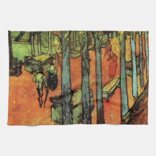 Les Alyscamps, Höstlöv av Vincent van Gogh Kökshandduk