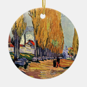 Les Alyscamps (Kyrkogård) av Vincent van Gogh Julgransprydnad Keramik