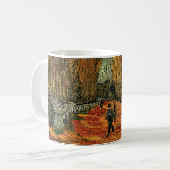 Les Alyscamps (Kyrkogård) av Vincent van Gogh Kaffemugg (Framsida vänster)
