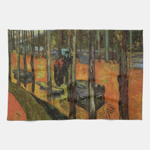 Les Alyscamps (Kyrkogård) av Vincent van Gogh Kökshandduk