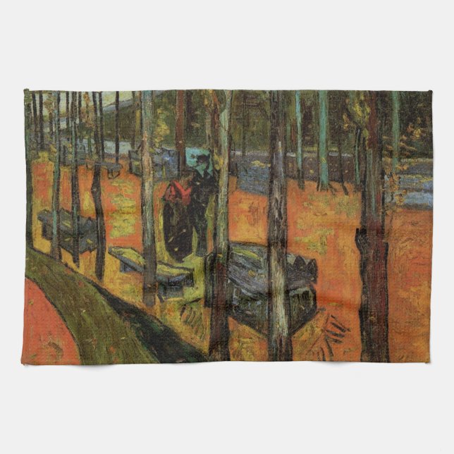 Les Alyscamps (Kyrkogård) av Vincent van Gogh Kökshandduk (Horisontell)