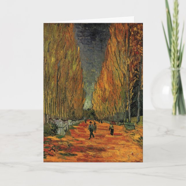 Les Alyscamps (Kyrkogård) av Vincent van Gogh Kort (Framsida)