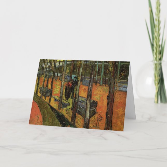 Les Alyscamps (Kyrkogård) av Vincent van Gogh Kort (Framsida)