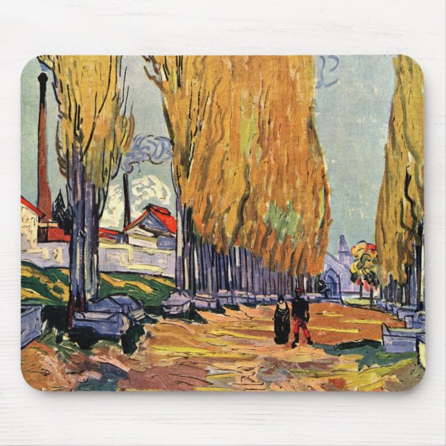 Les Alyscamps (Kyrkogård) av Vincent van Gogh Musmatta (Framsidan)