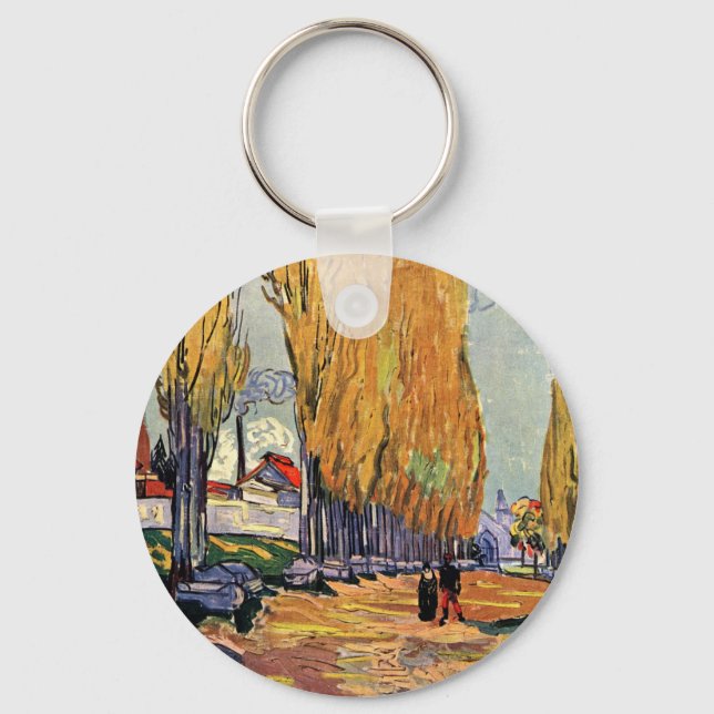 Les Alyscamps (Kyrkogård) av Vincent van Gogh Nyckelring (Framsida)