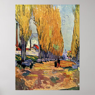 Les Alyscamps (Kyrkogård) av Vincent van Gogh Poster